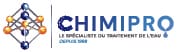 Logo de Chimipro, spécialiste du traitement de l’eau depuis 1988